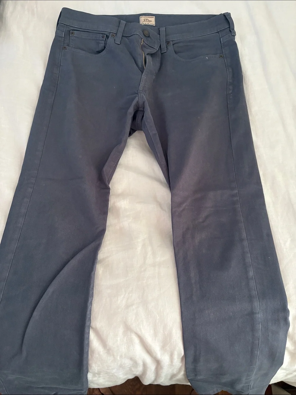 J. Crew Slim Straight Jeans in Dark Navy
